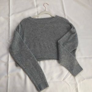 Cropped Gray Sweater